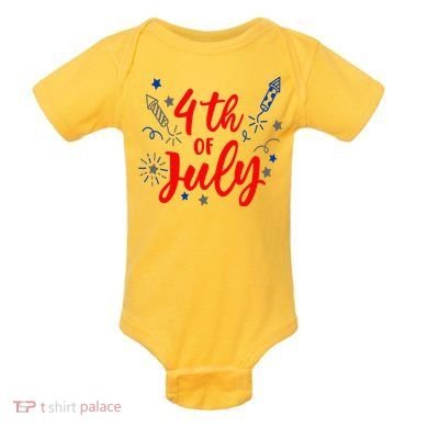 4th Of July Independence Day Celebration Baby Bodysuit