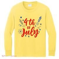 4th Of July Independence Day Celebration Kids Long Sleeve Shirt thumb 0