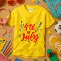 4th Of July Independence Day Celebration Kids T-Shirt thumb 3