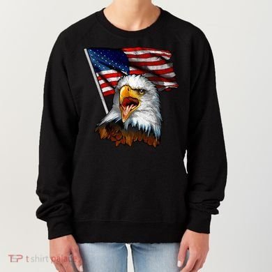 4th Of July Eagle American Flag Women's Sweatshirt