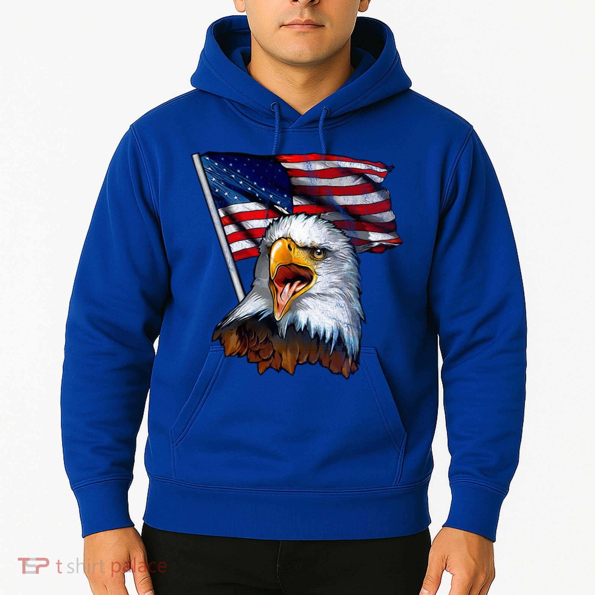 4th Of July Eagle American Flag Hoodie