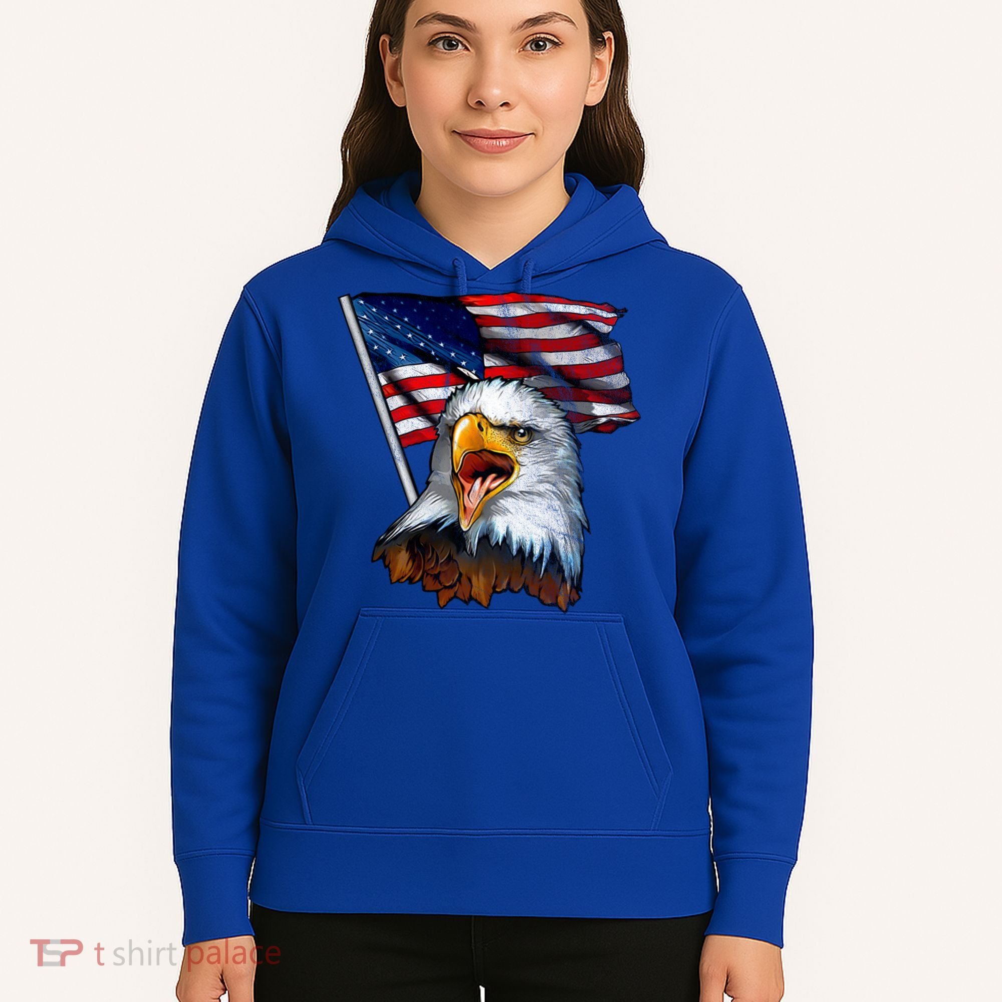 4th Of July Eagle American Flag Hoodie