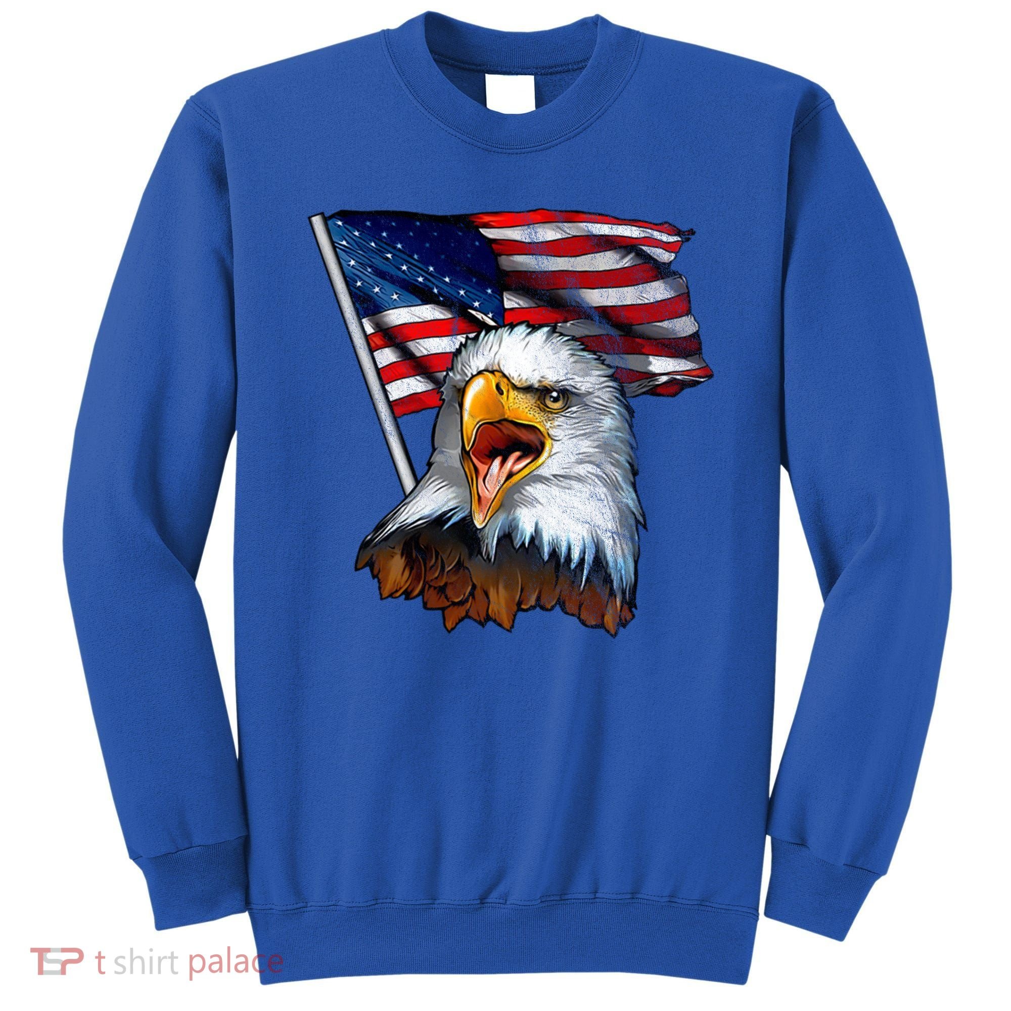 4th Of July Eagle American Flag Sweatshirt