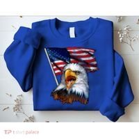 4th Of July Eagle American Flag Sweatshirt thumb 2