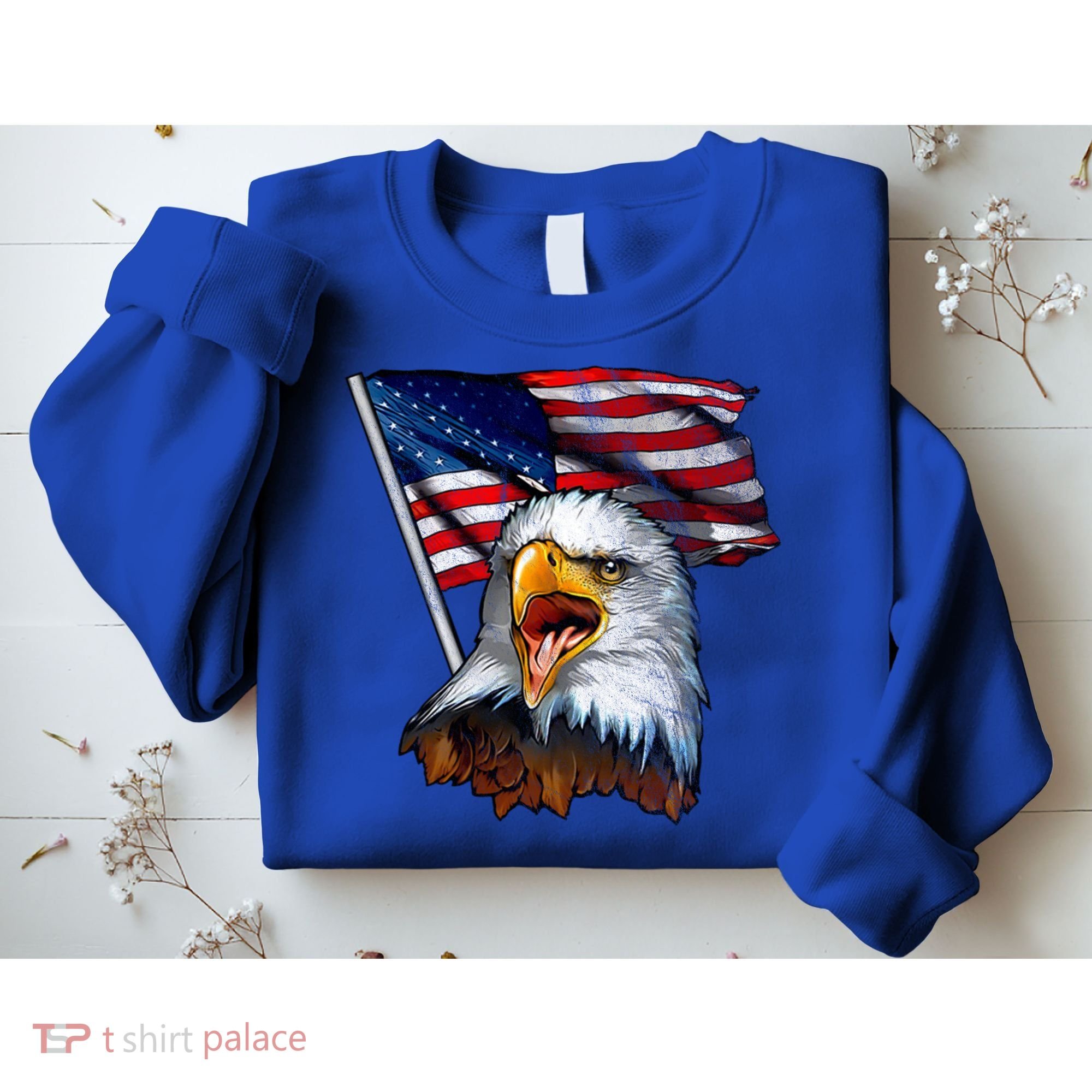4th Of July Eagle American Flag Sweatshirt
