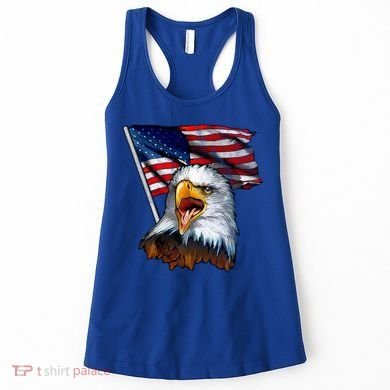 4th Of July Eagle American Flag Women's Tank Top