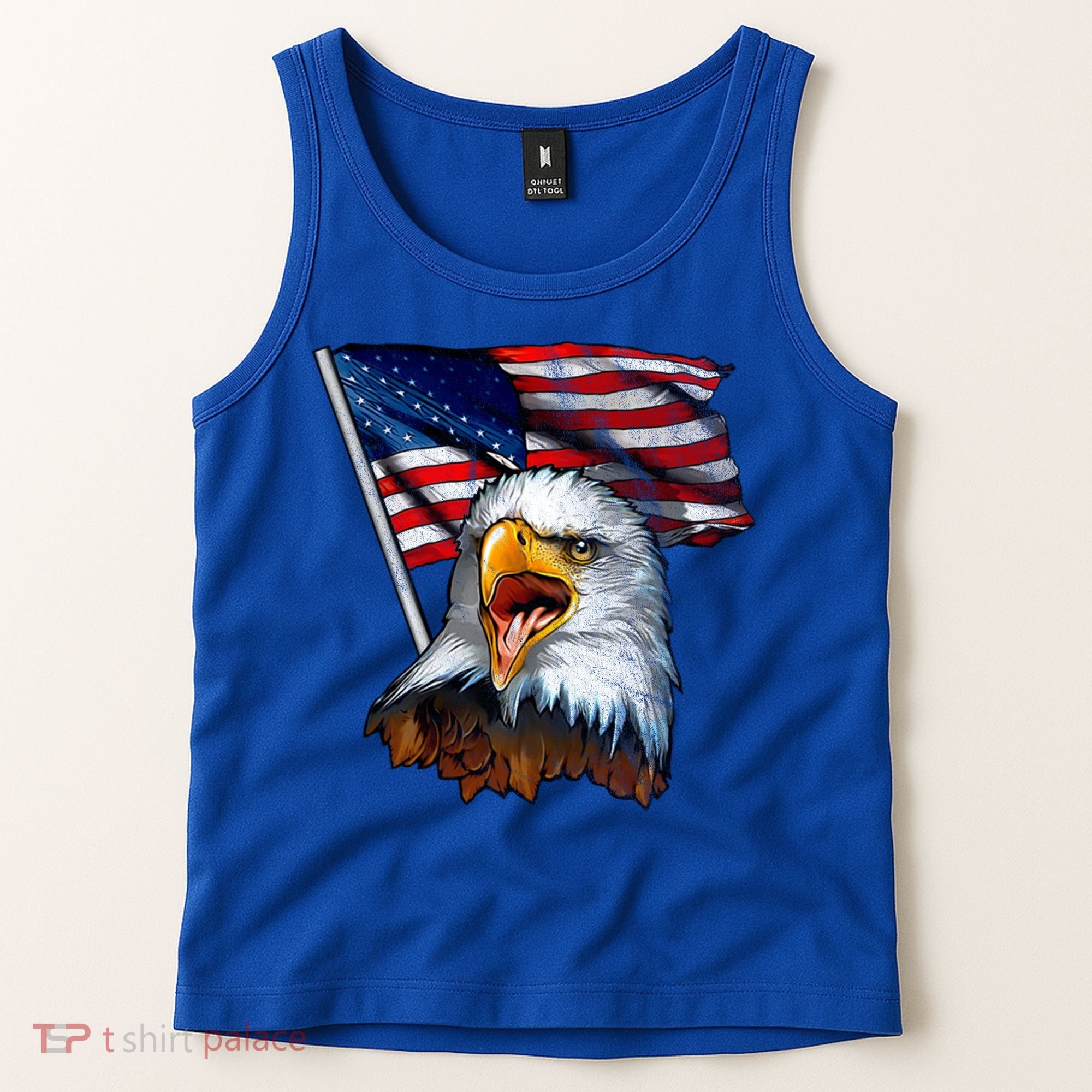4th Of July Eagle American Flag Tank Top