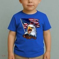 4th Of July Eagle American Flag Toddler T-Shirt thumb 2