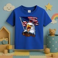 4th Of July Eagle American Flag Toddler T-Shirt thumb 3