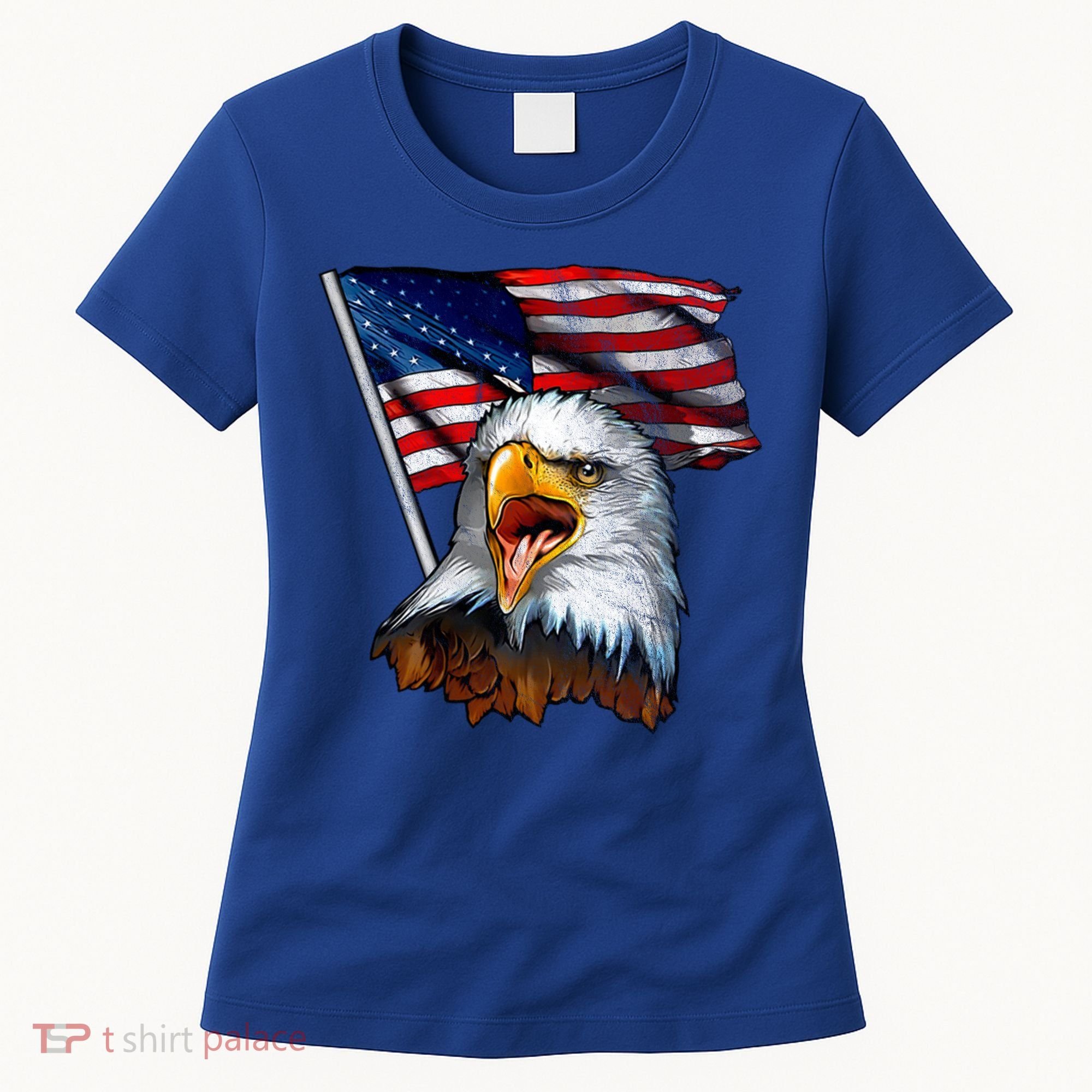 4th Of July Eagle American Flag Women's T-Shirt