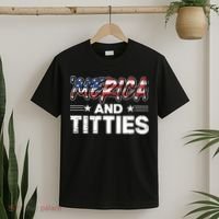 4th of July Merica and Titties T-Shirt thumb 2