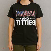 4th of July Merica and Titties T-Shirt thumb 4