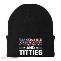 4th of July Merica and Titties Beanie thumb 0