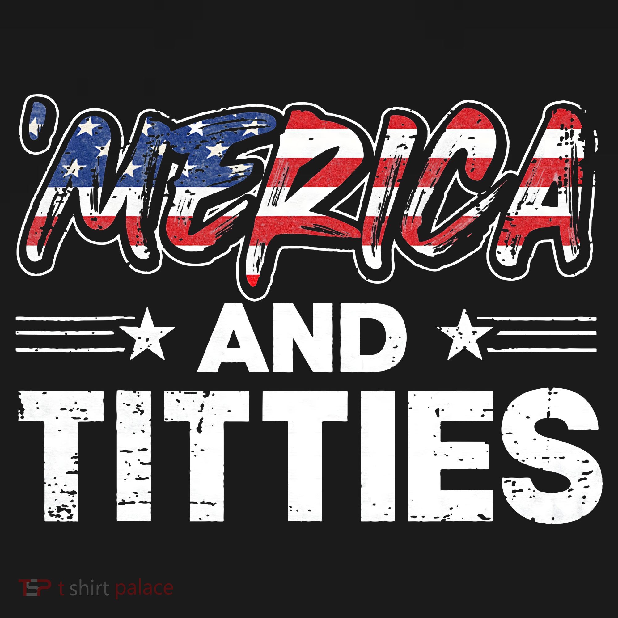 4th of July Merica and Titties Women's Hoodie