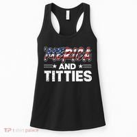4th of July Merica and Titties Women's Tank Top thumb 0