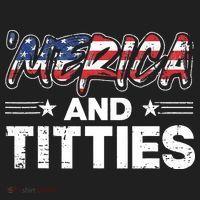 4th of July Merica and Titties Golf Towel thumb 3