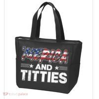 4th of July Merica and Titties Tote Bag thumb 3