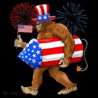 4th Of July Bigfoot American Flag Fireworks Sasquatch Coffee Mug thumb 5