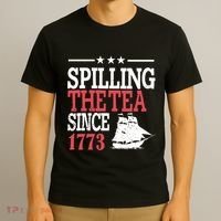 4th Of July Spilling The Tea Since 1773 T-Shirt thumb 3