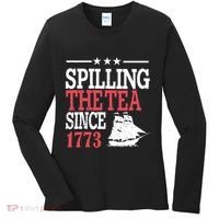 4th Of July Spilling The Tea Since 1773 Women's Long Sleeve Shirt thumb 0