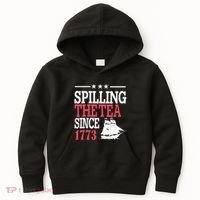 4th Of July Spilling The Tea Since 1773 Kids Hoodie thumb 0