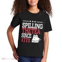 4th Of July Spilling The Tea Since 1773 Kids T-Shirt thumb 2
