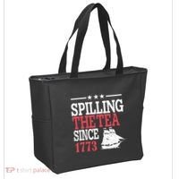 4th Of July Spilling The Tea Since 1773 Tote Bag thumb 2