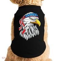 4th Of July Patriotic Eagle American Flag Doggie Tank thumb 0