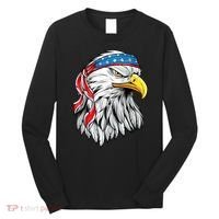 4th Of July Patriotic Eagle American Flag Long Sleeve Shirt thumb 0