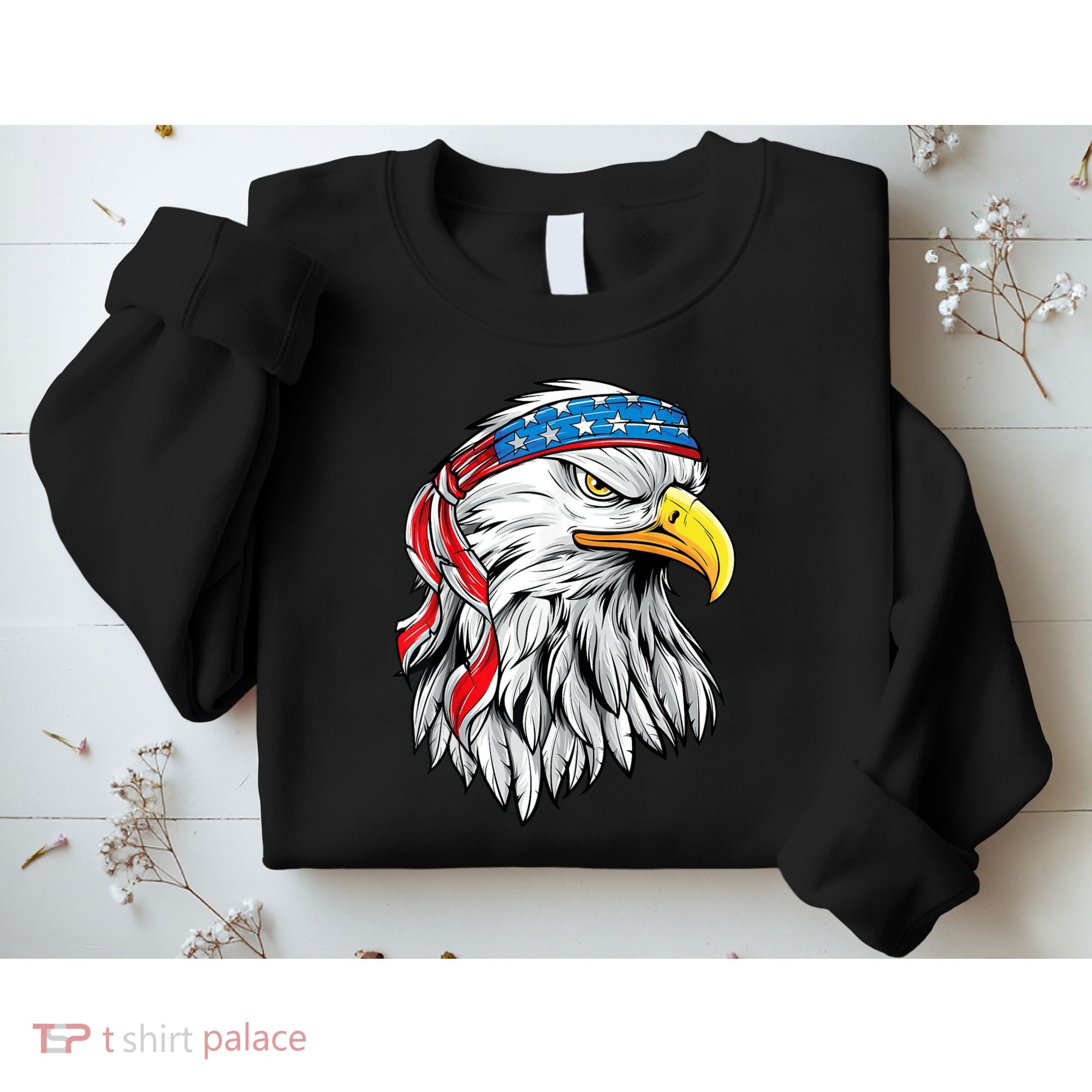 4th Of July Patriotic Eagle American Flag Sweatshirt