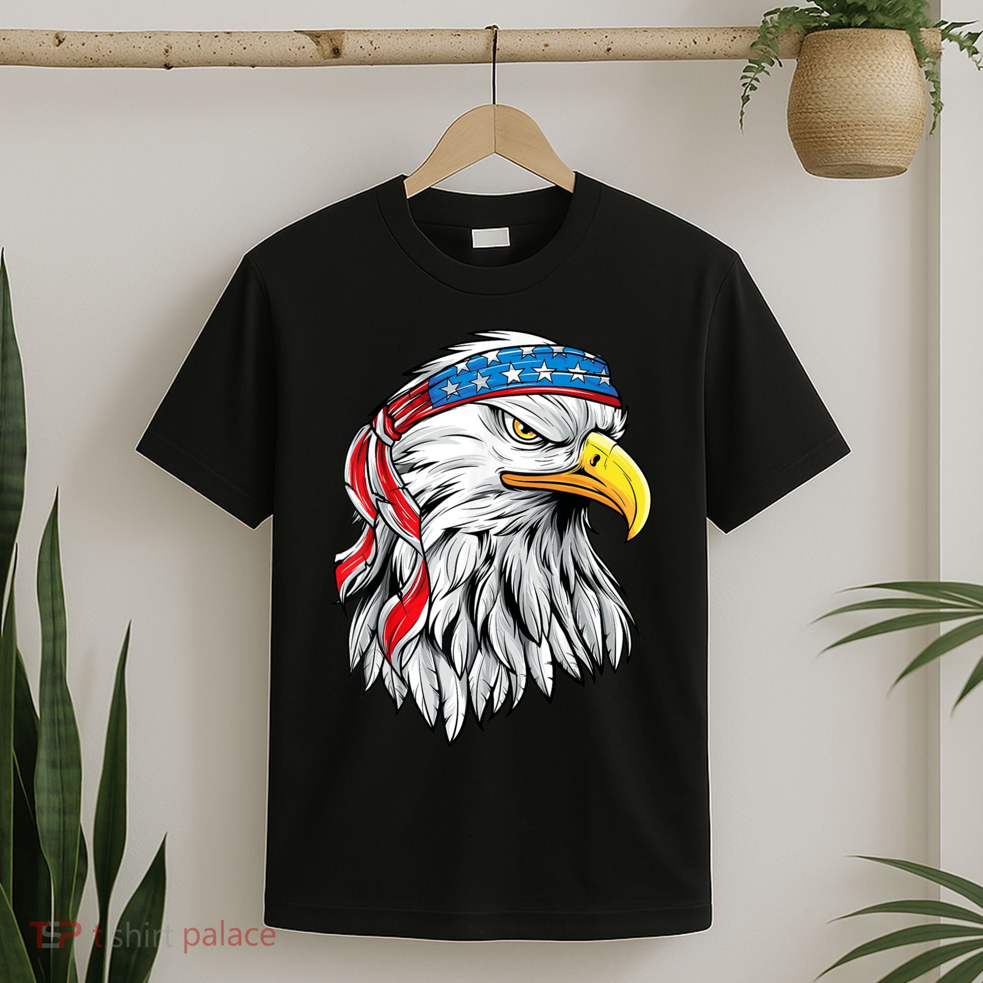 4th Of July Patriotic Eagle American Flag T-Shirt