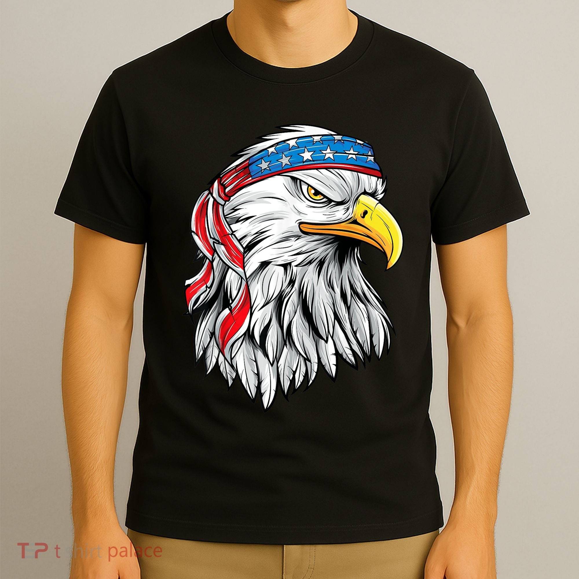 4th Of July Patriotic Eagle American Flag T-Shirt