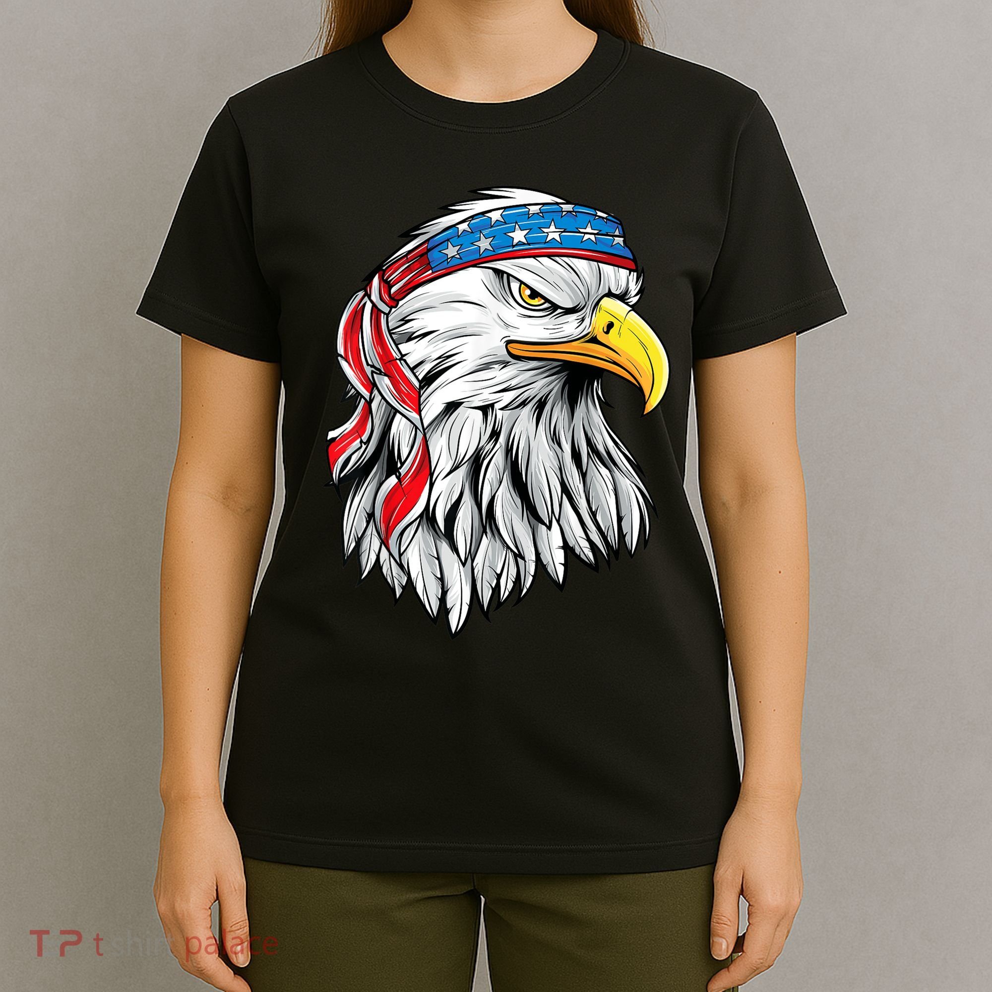 4th Of July Patriotic Eagle American Flag T-Shirt
