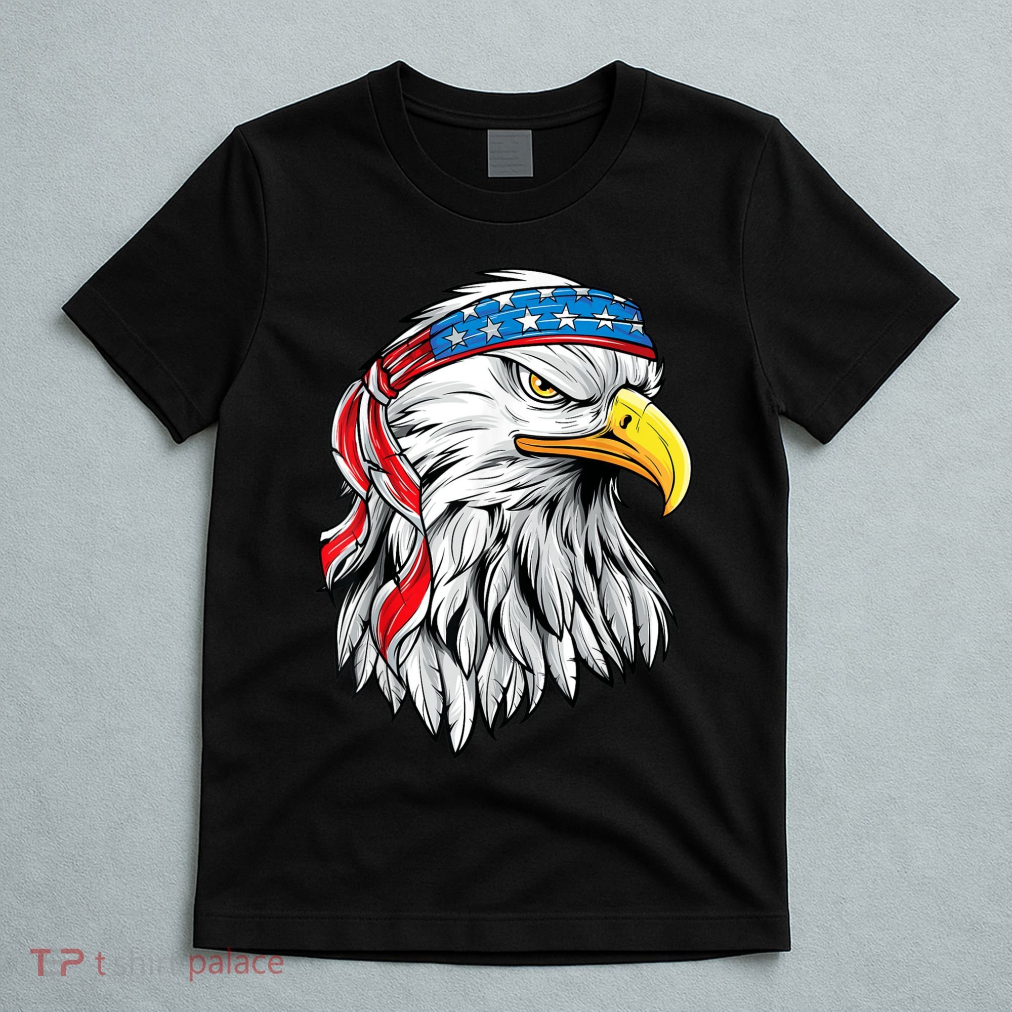 4th Of July Patriotic Eagle American Flag T-Shirt