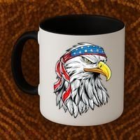 4th Of July Patriotic Eagle American Flag Coffee Mug thumb 2