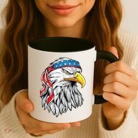 4th Of July Patriotic Eagle American Flag Coffee Mug thumb 3