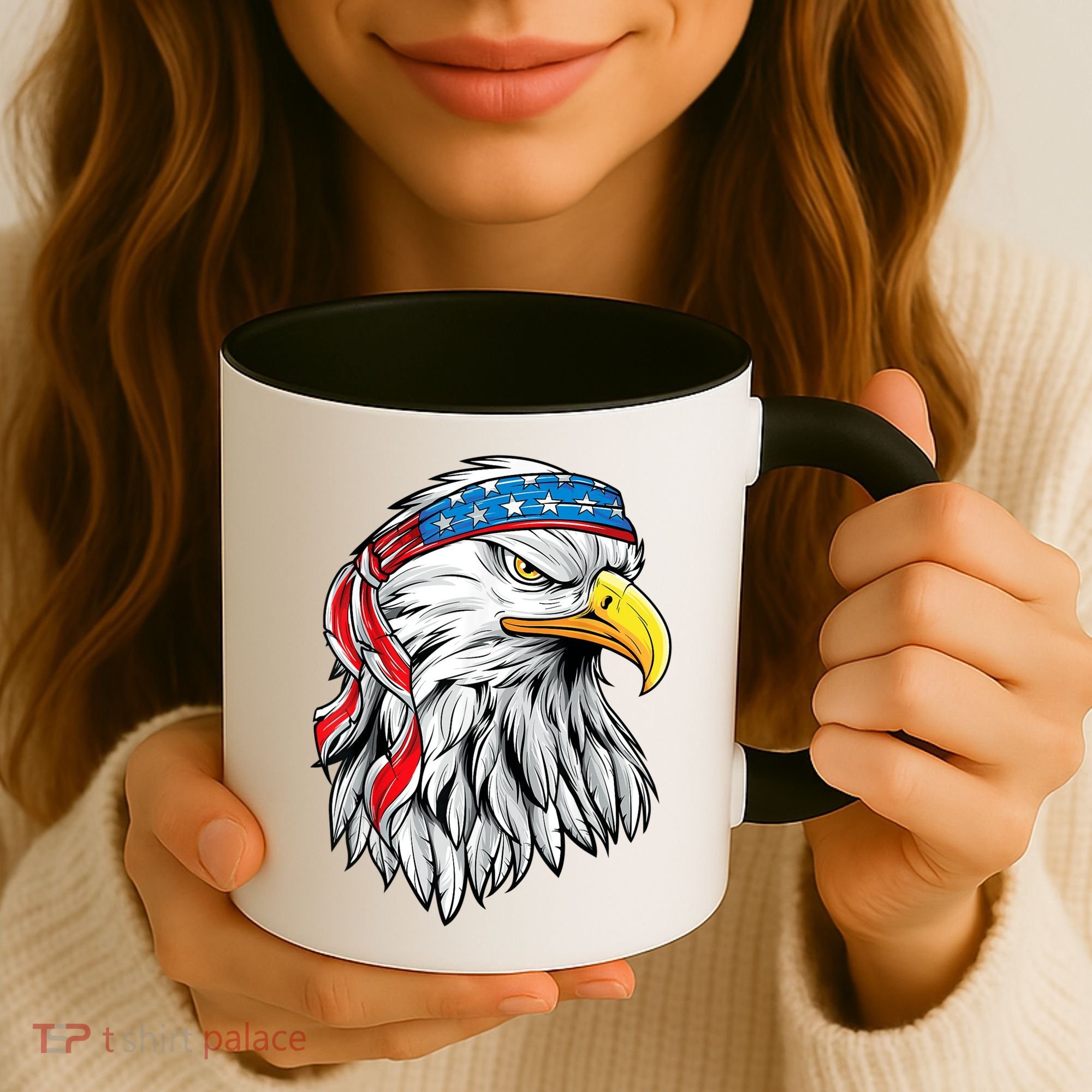 4th Of July Patriotic Eagle American Flag Coffee Mug