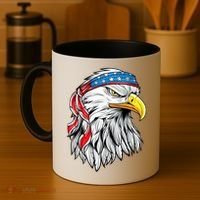 4th Of July Patriotic Eagle American Flag Coffee Mug thumb 4