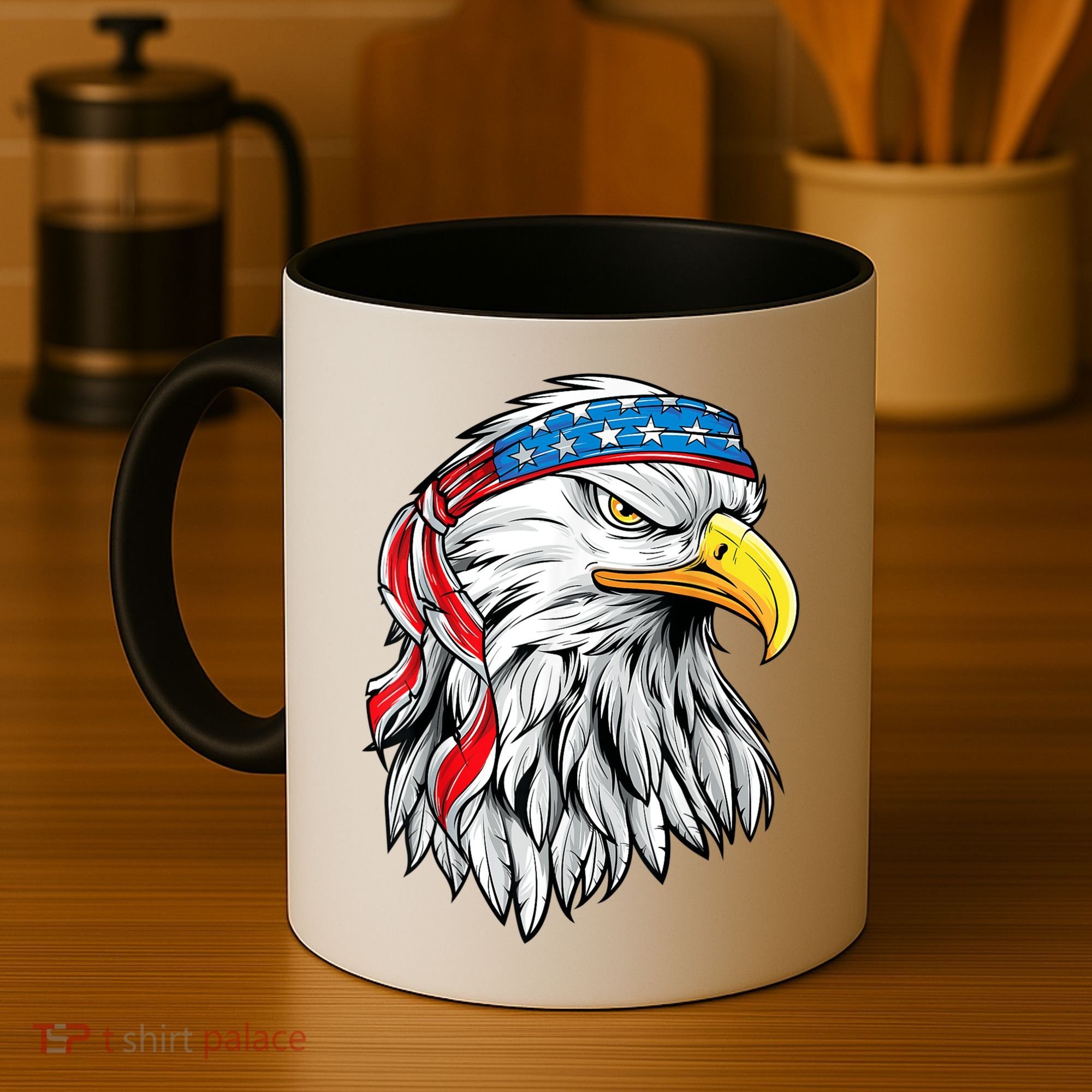 4th Of July Patriotic Eagle American Flag Coffee Mug