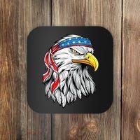 4th Of July Patriotic Eagle American Flag Coaster thumb 0