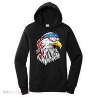 4th Of July Patriotic Eagle American Flag Women's Hoodie thumb 0