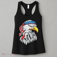 4th Of July Patriotic Eagle American Flag Women's Tank Top thumb 3