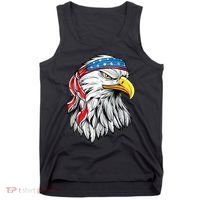 4th Of July Patriotic Eagle American Flag Tank Top thumb 0