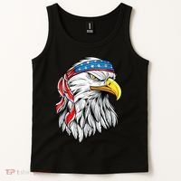 4th Of July Patriotic Eagle American Flag Tank Top thumb 2