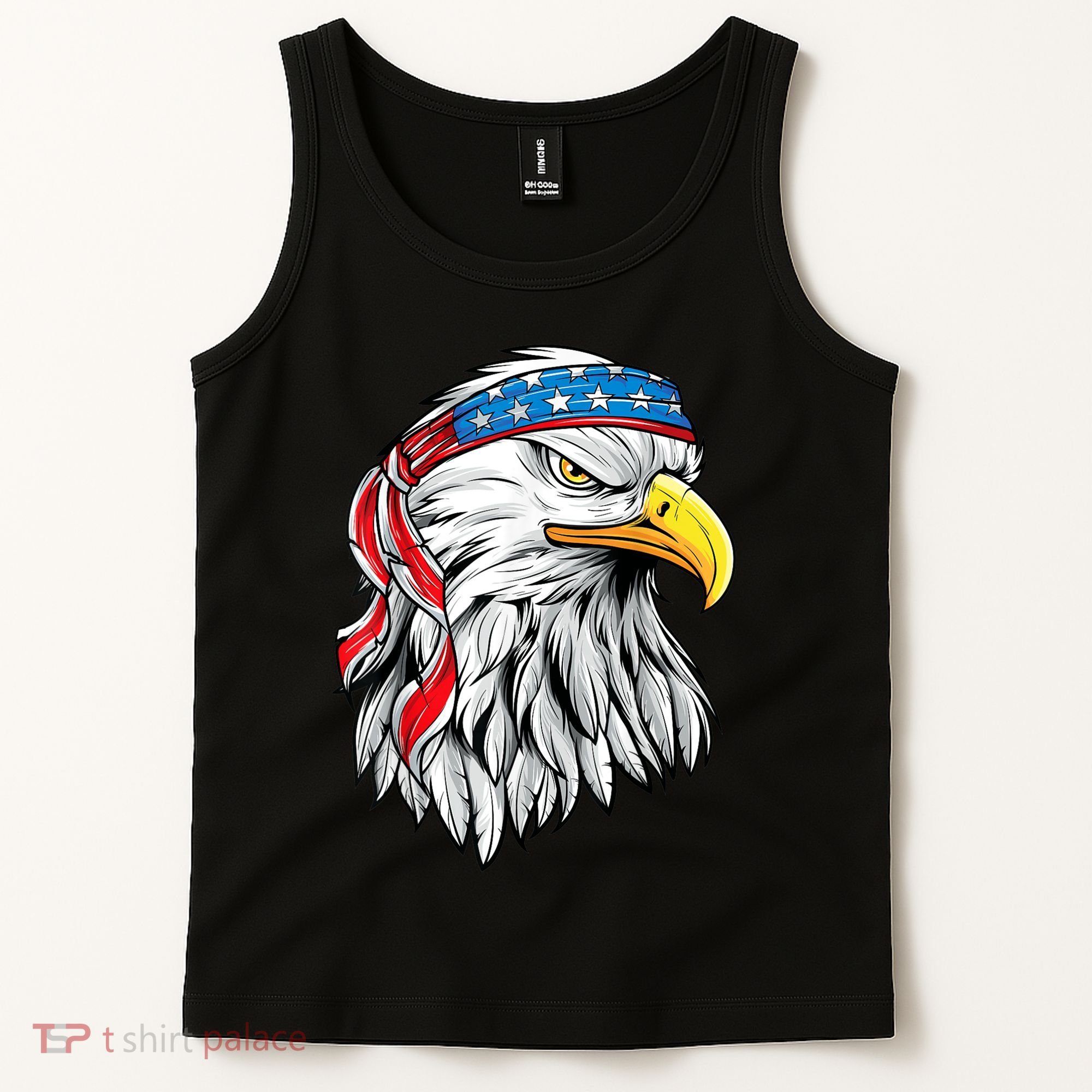 4th Of July Patriotic Eagle American Flag Tank Top