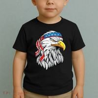 4th Of July Patriotic Eagle American Flag Toddler T-Shirt thumb 2