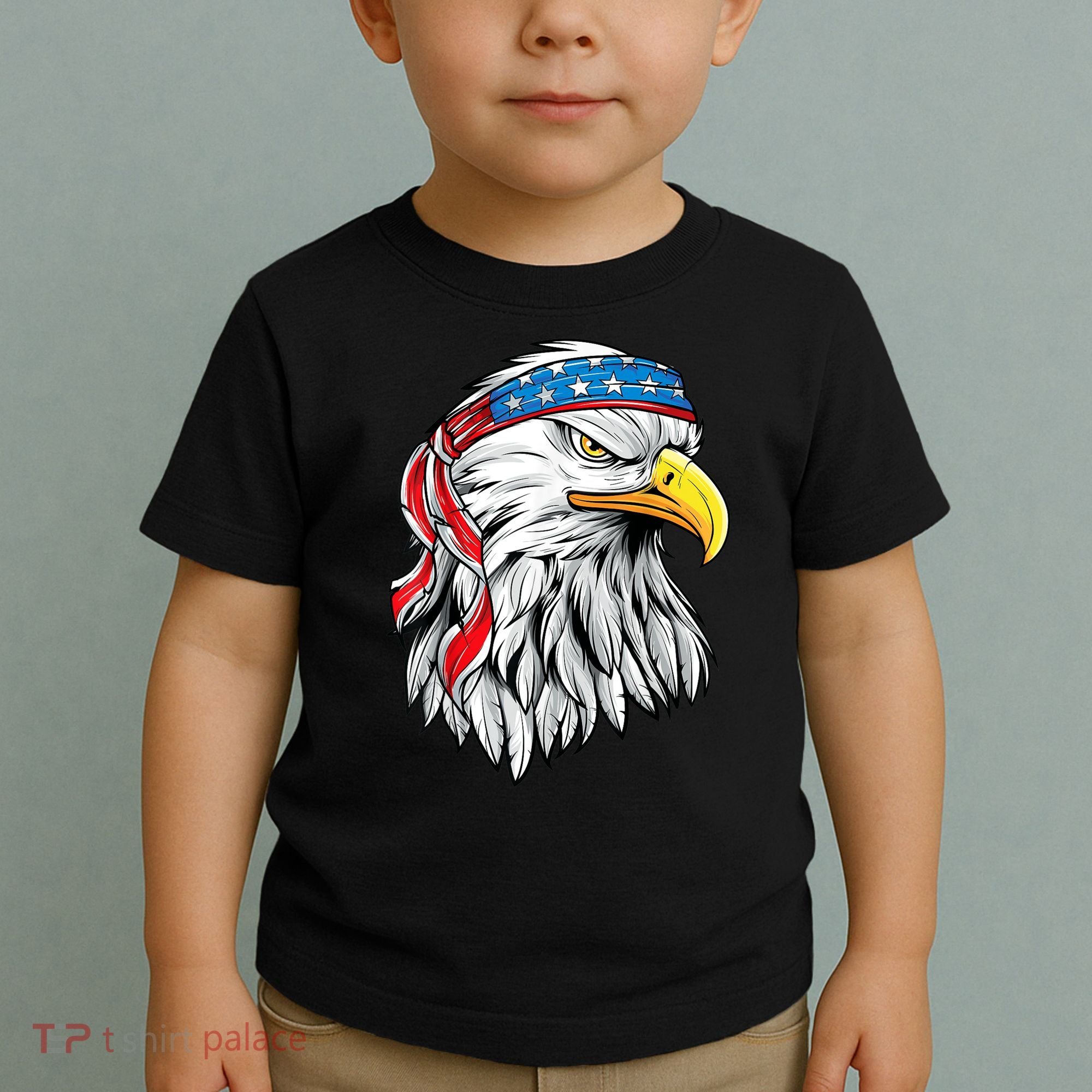 4th Of July Patriotic Eagle American Flag Toddler T-Shirt