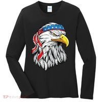 4th Of July Patriotic Eagle American Flag Women's Long Sleeve Shirt thumb 0