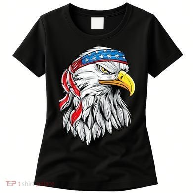 4th Of July Patriotic Eagle American Flag Women's T-Shirt