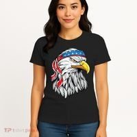 4th Of July Patriotic Eagle American Flag Women's T-Shirt thumb 4